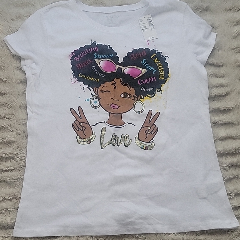 White Graphic Kids T-Shirt